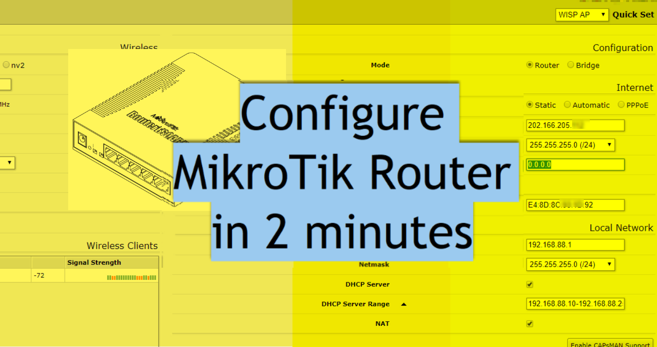 mikrotik router setup guide
